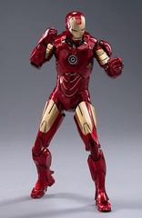 Marvel Avengers Iron Man Mark 4 MK4 Ironman Toy LED Light Action Figure Model