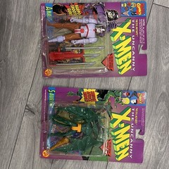 Toy Biz X-Men The Uncanny X-Men Ahab & Sauron Action Figures Boxed w/ Harpoon