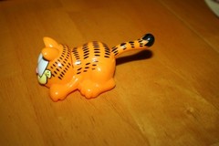 2001 Garfield Magnifying Glass 4″ Wendys Kids Meal Garfield Toy #4-Used