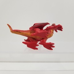 Dragon Figures – Red & Black, Green & Gold, Orange & Red – Mixed Lot of 3