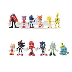 Sonic The Hedgehog Action Figures 12PCS Sonic Party Favors Cake Toppers