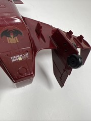 1986 GI Joe Cobra Terror Drome Firebat Jet Plane Incomplete Damaged For Parts