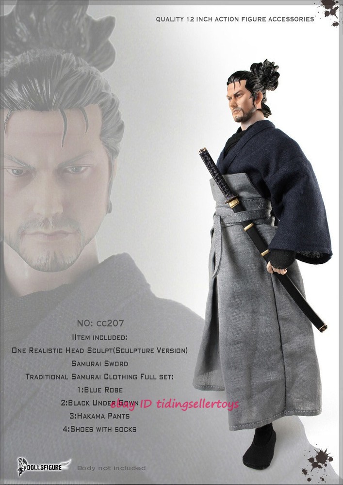 Miyamoto Musashi Hair Head＆Clothing Sets 1/6 Figure DOLLSFIGURE CC207