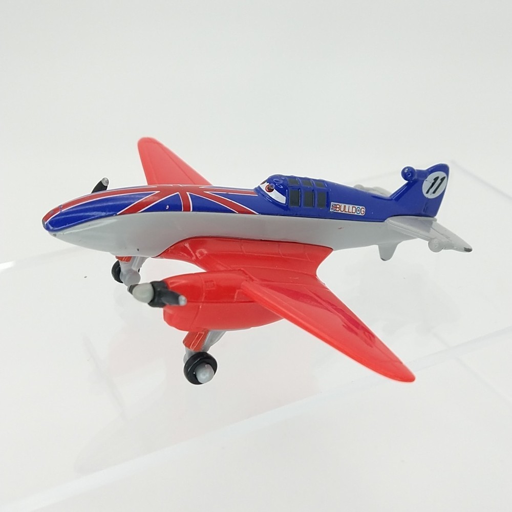 Disney Pixar Planes British Bulldog #11 Die-cast Plastic Toy Plane Mattel Toys