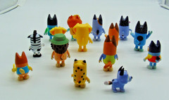 15 Bluey Characters & Bluey Toy Accessories, 4 Wheelers, Jeep, Play House, Etc.