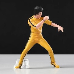 4pcs/set 10cm Bruce Lee Action Figure Kung Fu Collection Model Toy Gift Boxed