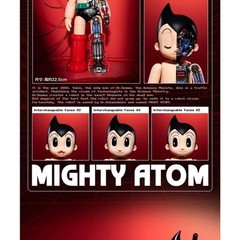 1PCS New GONG X Pop Mart Astro Boy (Mighty Atom) Alloy Action Figure Model in S