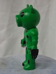 ROBLOX PIGGY Action Figure Toy Dinopiggy Articulated Buildable Green Loose 3.5”