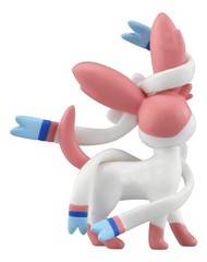 Jazwares Pokémon Sylveon Battle Figure 4″ Fairy Type Action Toy Collectible