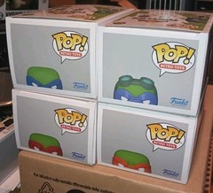 Funko Pop TMNT Leonardo Donatello Raphael Mikey 104 105 111 112 Con Exc. Vaulted