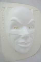 Vintage Batman 1966 Adam West Mask Plastirama Argentina Unpainted Rare