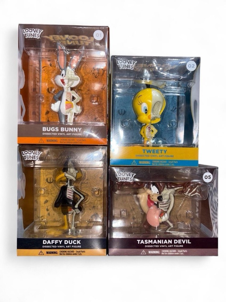 MIGHTY JAXX XXRAY Dissected Bugs Bunny & Tweety & Daffy Duck & Tasmanian Devil