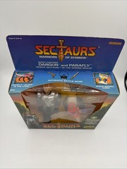 1984 Vintage Coleco SECTAURS Night Fighting DARGON & PARAFLY action figure NEW