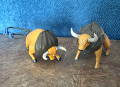 TAUROS a Wild Bull Pokemon – Set of Two (different poses) – by BANDAI – NEW