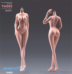 US YM502 1/6 Normal Breast Thin Waist Girl 12″ Female Action Figure Body Toys