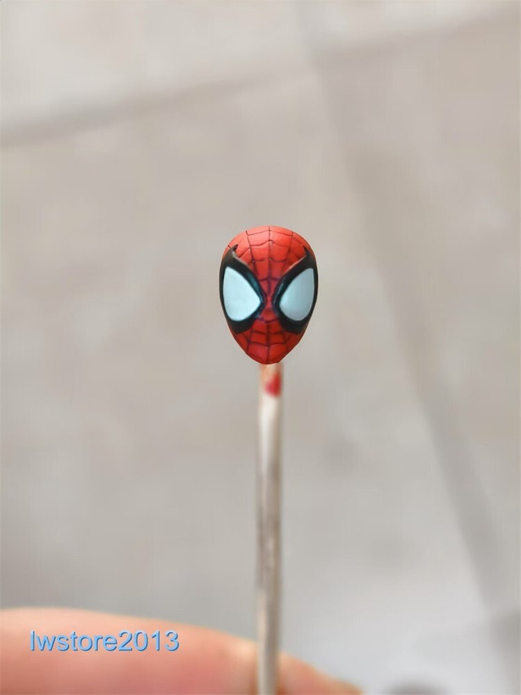 1:6 1:12 1:18 Comics Spider-man Head Sculpt For 12″ 6″ 3.75″ Male Figure Body