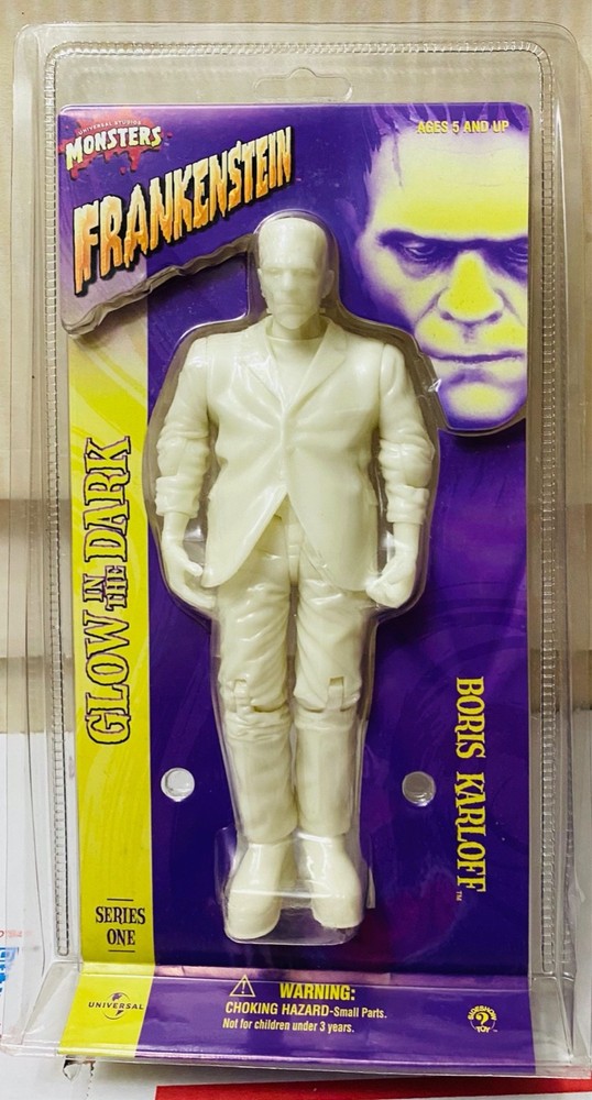 2000 Sideshow Toys 12″ Frankenstein Glow in the Dark Boris Karloff 9″