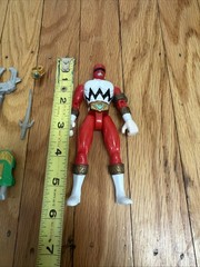 Vtg Bandai 1999 Power Rangers Lost Galaxy Armored Red Ranger Parts Weapons Lot