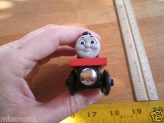 Thomas the Tank Engine James + Tender FOR DISPLAY ONLY wooden NM/M NICE!