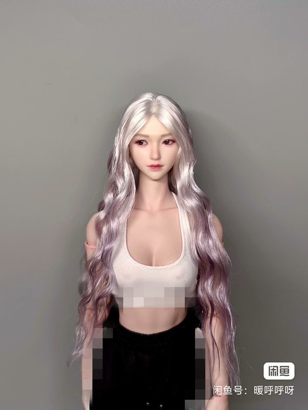 1/6 Artificial Hair Wig Cover Model For 12″ Female Action Figure Head Body Toys