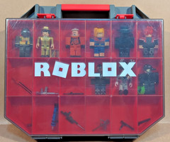 Roblox Carrying Case Action Figure Lot W/ 20 Figures & Accessories