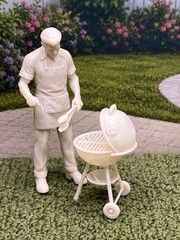 1:24 1950 Dollhouse Barbecue Bob Inspired by Marx