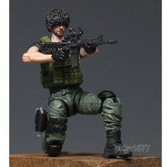 Premium 1/18 3.75″ Carlos Oliveira Action Figure w/ Head Sculpt Weapon