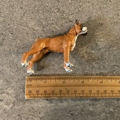 PAPO Dog and Cat Companions Boxer Toy Figure, Brown/White (54019)