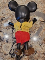 Vintage DISNEY PRODUCTIONS Mickey & Minnie Mouse Hard Plastic Dolls Clothes 8″