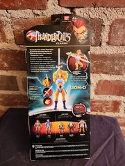 Bandai ThunderCats Classic LION-O figure signed by 80s voice actor LARRY KENNEY