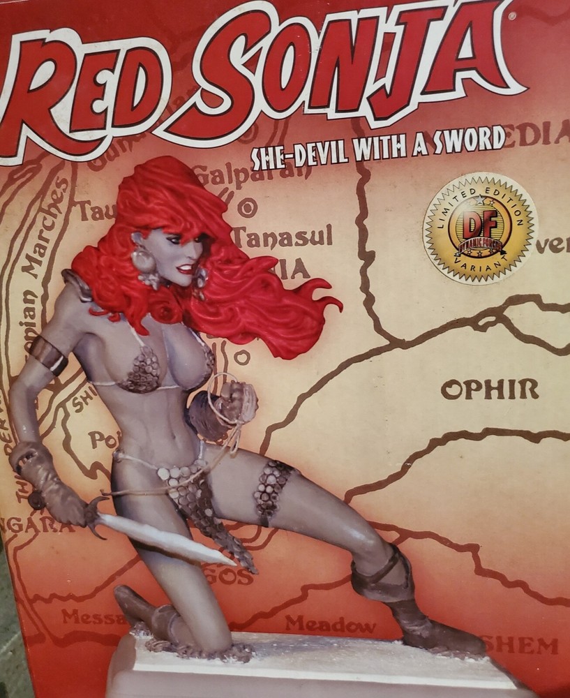 RED SONJA STATUE EXCLUSIVE DIAMOND EYES LE 138 DYNAMITE ENTERTAINMENT. NEW