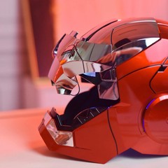 New AutoKing 1:1 Mk5 Iron Man Helmet Cosplay Voice Control Eyes with Light Model