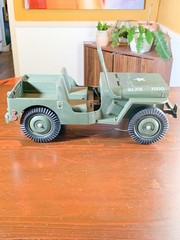 Vintage 1965 Hasbro GI JOE Official Military Jeep & Trailer 7000 Patent Pending