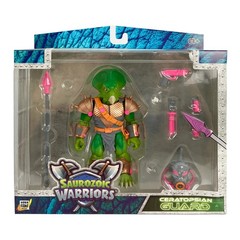Saurozoic Warriors Dinosaur “Lowland Tribe” Action Figure 1:12 Scale 6″ BUNDLE