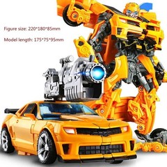 Transformers Robot Car Action Figure YS04A Optimus Prime Toy LED Lights 18cm USA