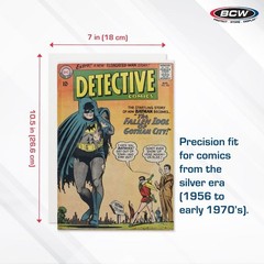 100 Pack – BCW Silver Age Comic Book Backer Boards Acid Free 24PT 7″ X 10 1/2″