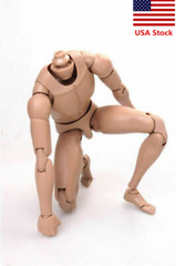 1/6 MX02-B Asian Skin Male Action Figure Body Flexible Soldier 12”Figure Doll