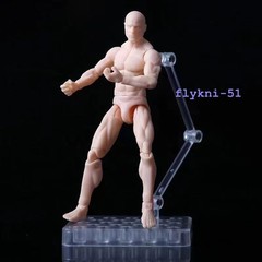1:18 Scale Male Woman Joint Flexible PVC Action Figure Body Head Toys 10.5cm