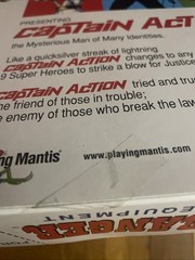 PLAYING MANTIS CAPTAIN ACTION THE LONE RANGER UNIFORM & EQUIPMENT, 10/23 In Box