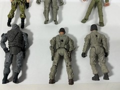 Lot of 6 The Corps Milatry Army Figures 4in Adjustable 2 Lanard