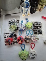 Star Wars Mixed Lot of Toys action figures, PEZ Funko Lightsabers McDonald’s