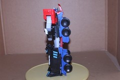 USED Transformers Robots in Disguise Mega Optimus Prime Large Action Figure 2015