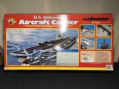 Vintage Kidz Fun US UNIVERSAL AIRCRAFT CARRIER With Realistic Fighter NOB