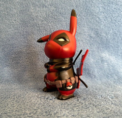 Large 5″ Pokemon Pikachu Cosplay Deadpool – Brand New