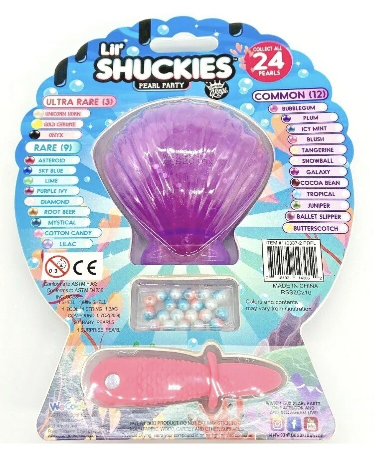 Lil Shuckies Pearl Party~Series 1~Create Your Pearly Mystery Bead Bracelets DIY