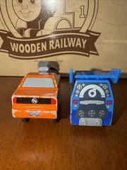 WOODEN DISNEY CARS PIXAR Wood SNOT ROD DJ DELINQUENT ROAD HAZARDS WOODEN