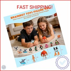 SOGLIM 24PCS Italian Brainrot Steal a Brainrot Toys, Brain Rot Toys, Tralalero T