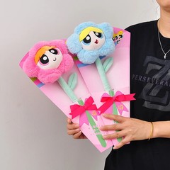 Powerpuff/Girls Series Plush Toy Creativity Artificial Flowers Stuffed Toy Gift