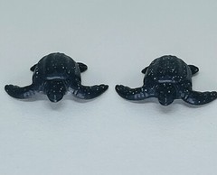 Lot Of 10 Turtles Hard Plastic And Rubber