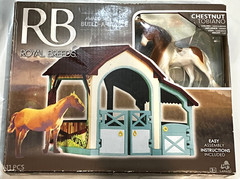 NEW Factory Sealed / ROYAL BREEDS (RB) CHESTNUT TOBIANO HORSE ~ BUILD A STABLE